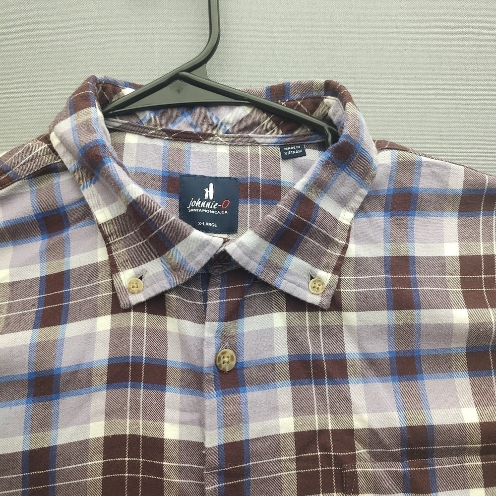 Johnny O Mens Multi-colored Plaid‎ Button Up shirt Long Sleeve Extra Large - Picture 2 of 14